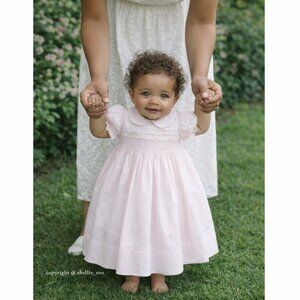 Strasburg Dress Pink Smocked Heirloom Embroidery Perfect Condition RARE FIND